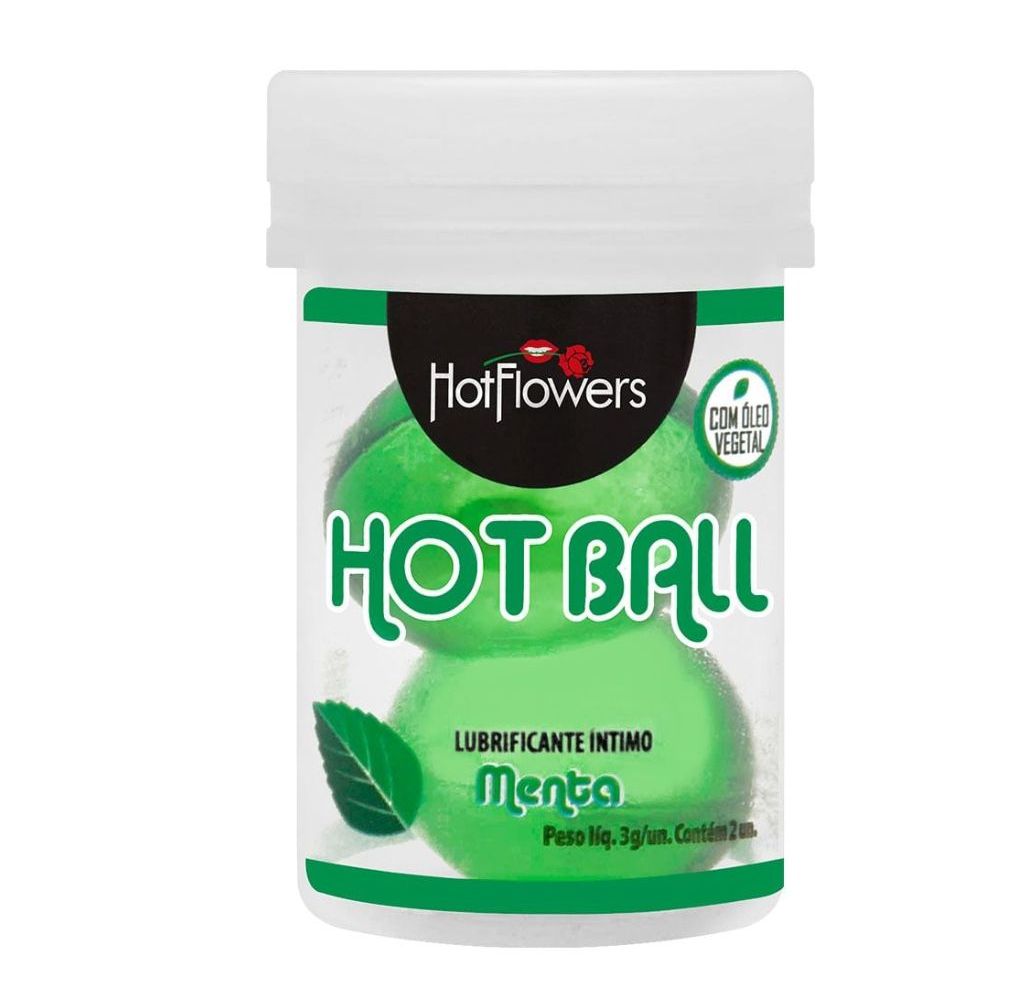 Bolinha lubrificante Hot ball Menta